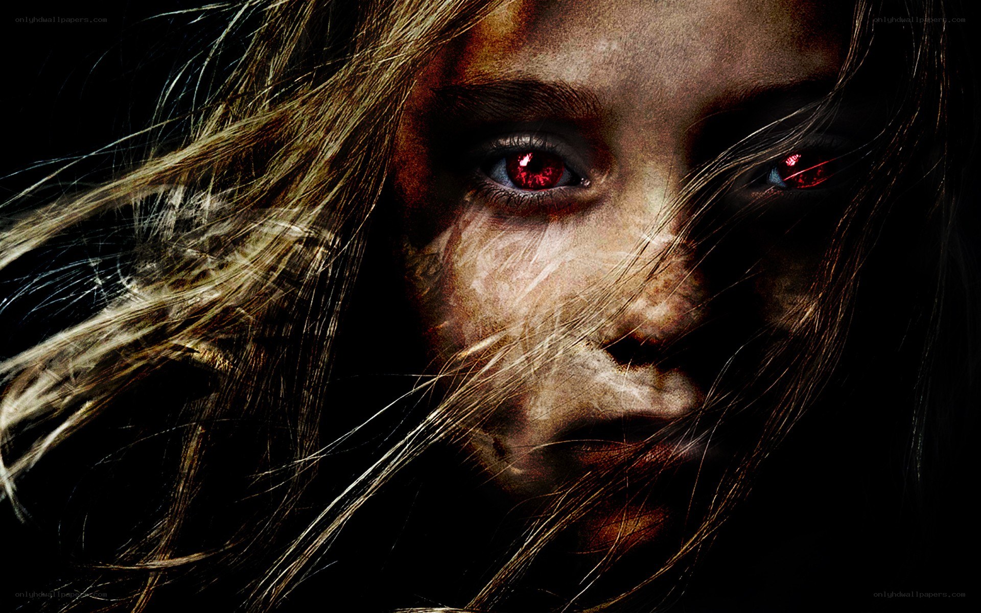 child with red eyes