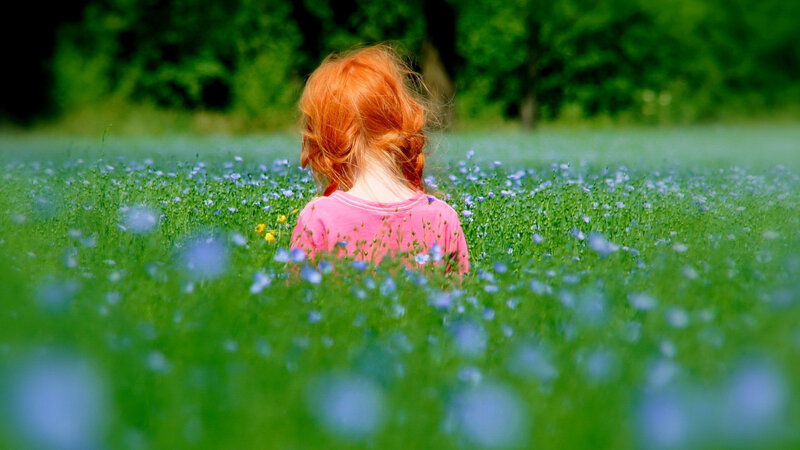 Child with Red Hair — Green