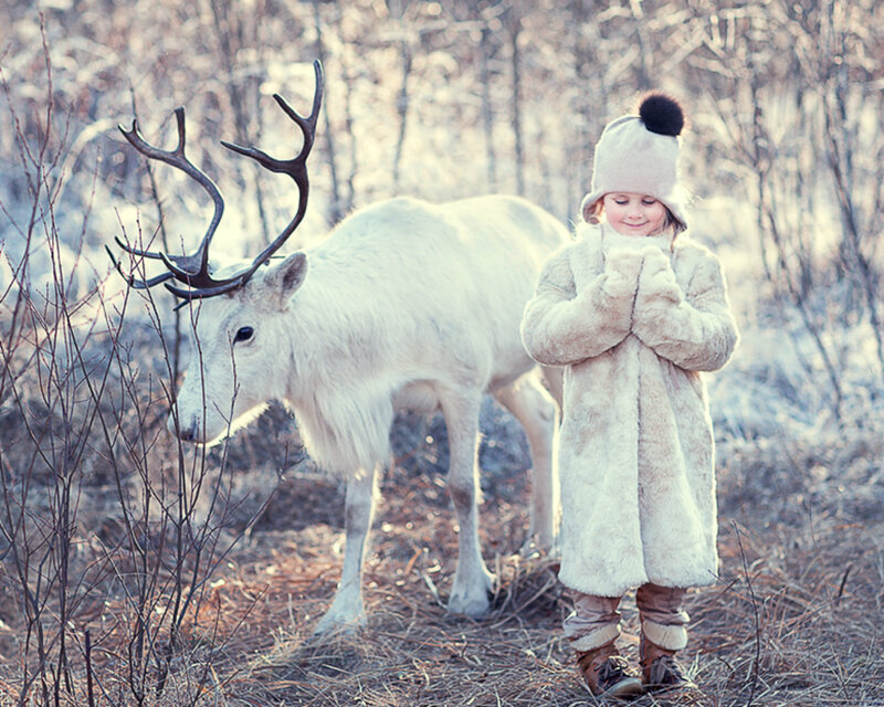 Child with Reindeer