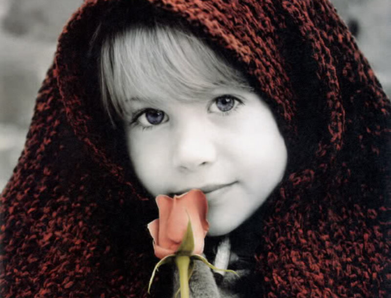 Child with Rose