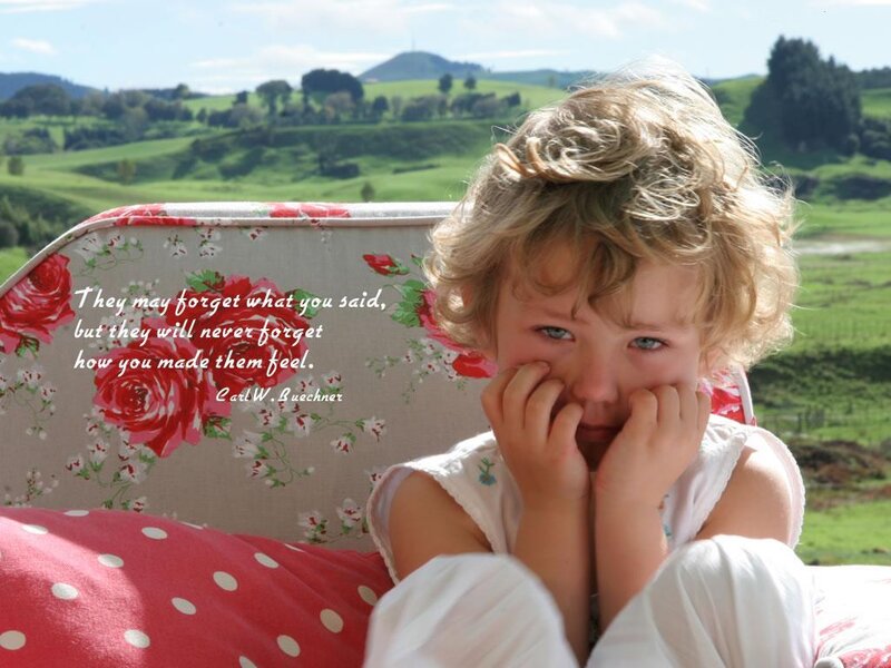 child with sad expression