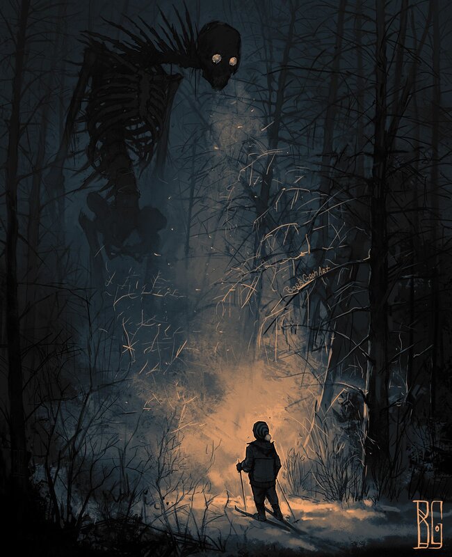Child with Skeleton