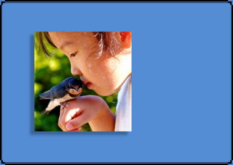 Child with Small Bird