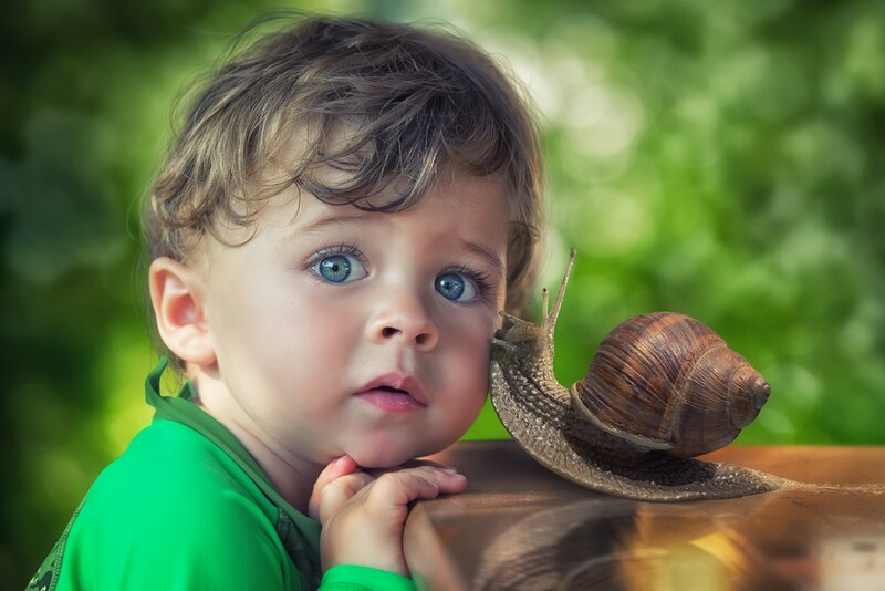 Child with Snail
