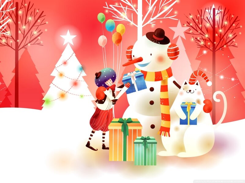 Child with Snowman