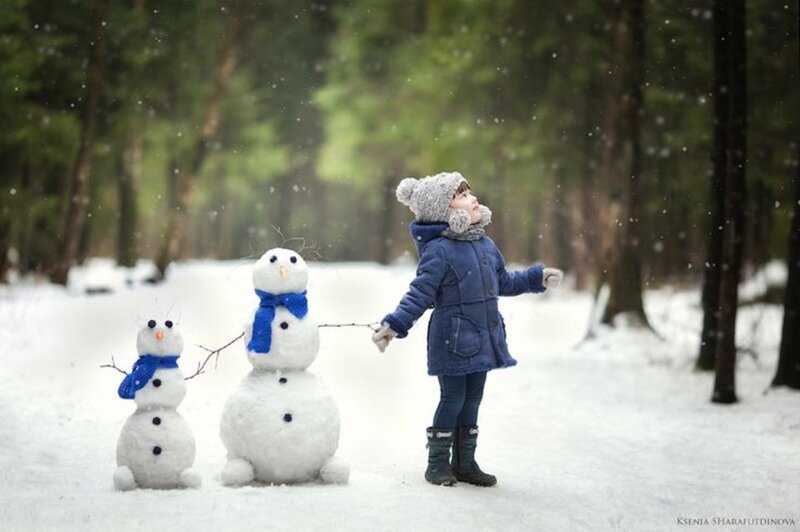 Child with Snowmen