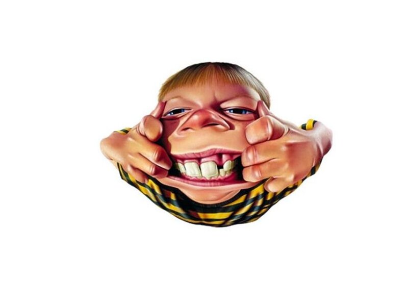 Child with Stretched Face