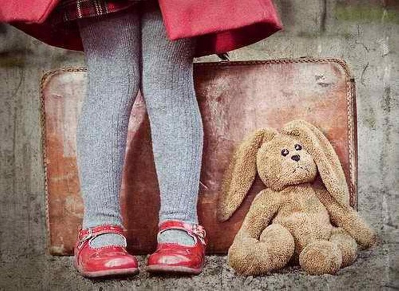 Child with Stuffed Bunny