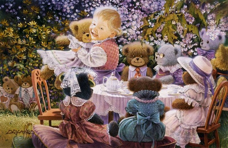 Child with Teddy Bears