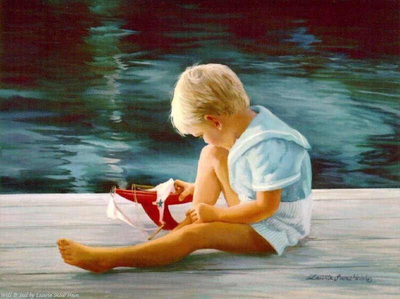 Child with Toy Boat