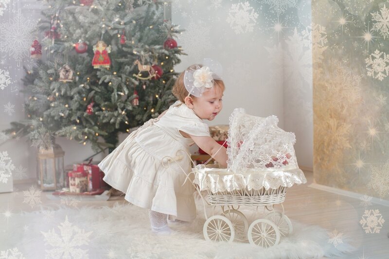 Child with Toy Stroller