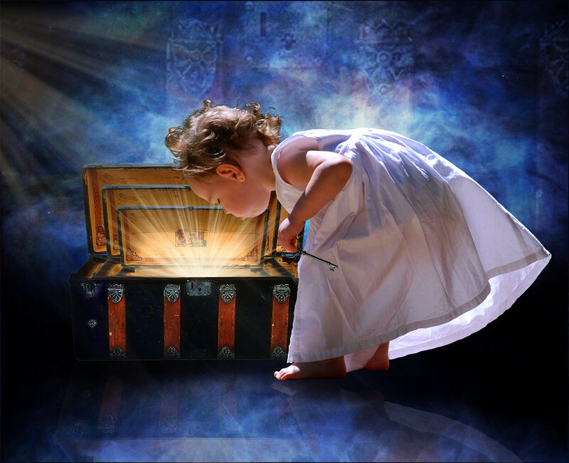 Child with Treasure Chest