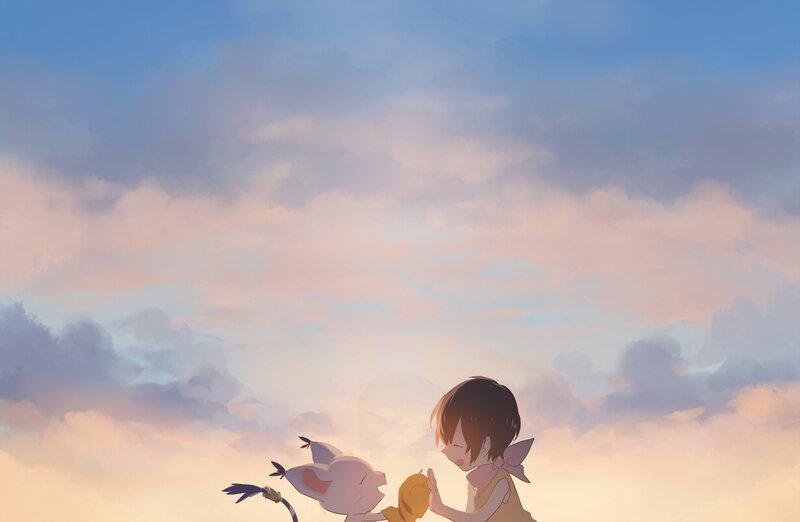 Child with Two Creatures