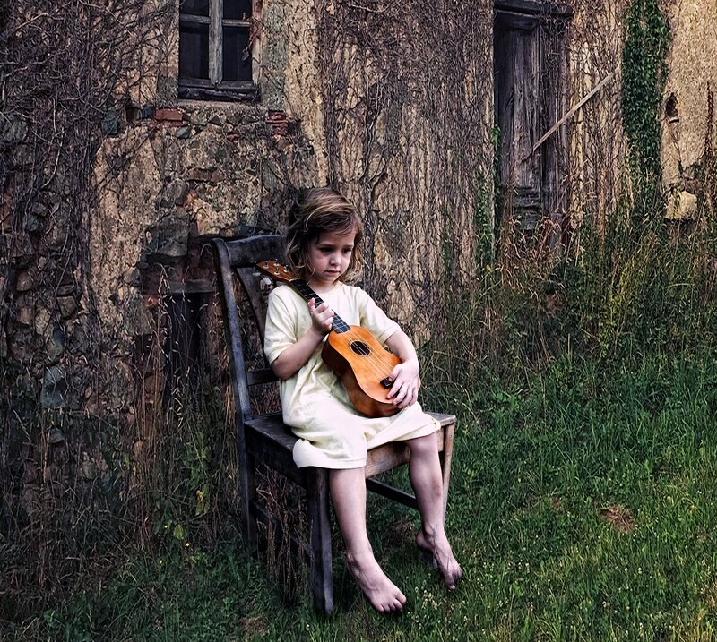 Child with Ukulele