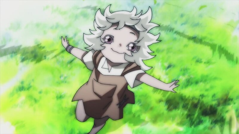 Child with White Hair — Green