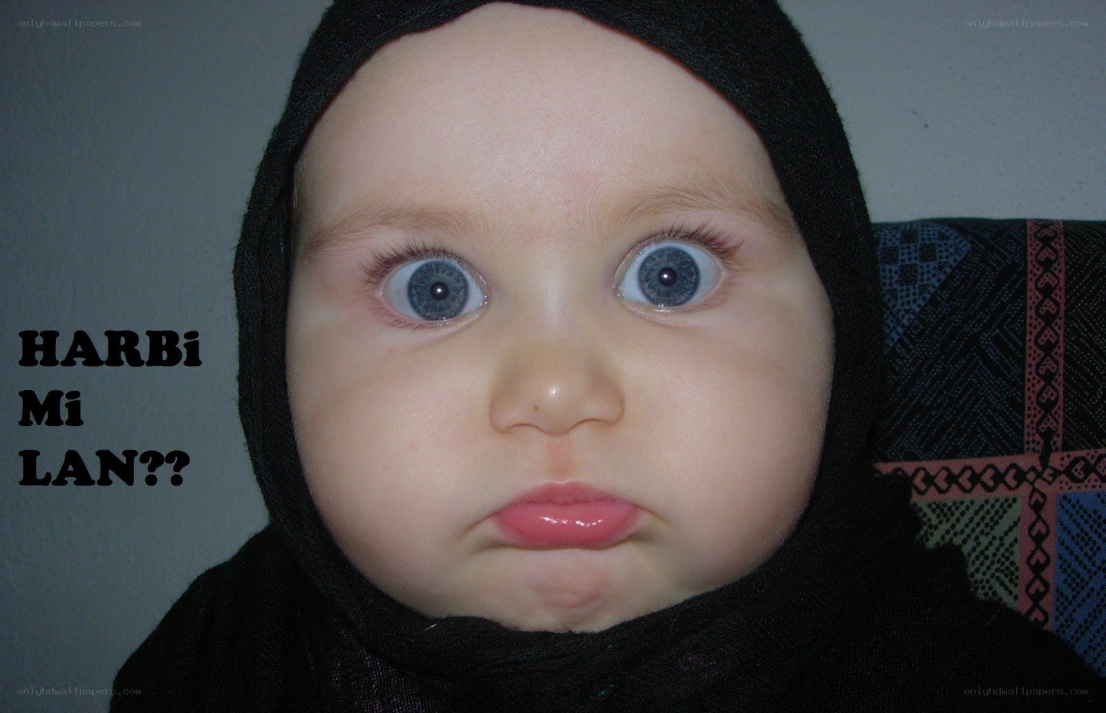child with wide eyes