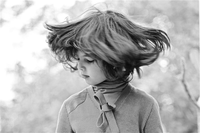 Child with Windblown Hair