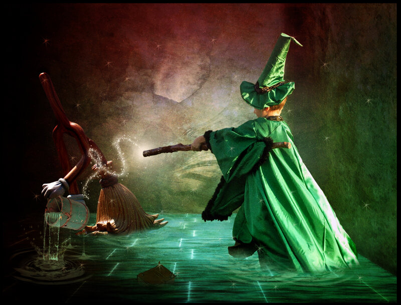 Child Wizard in Water