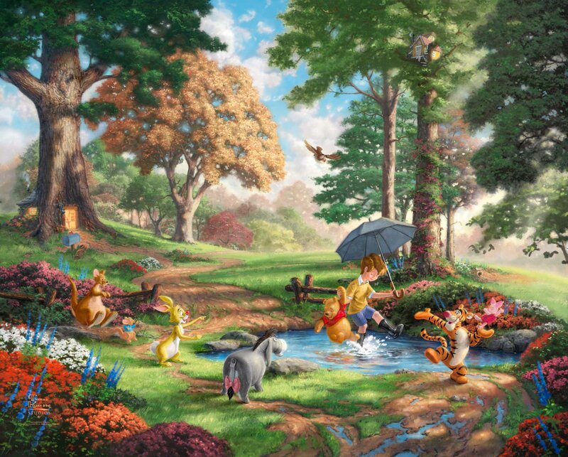 Children and Animals in Forest