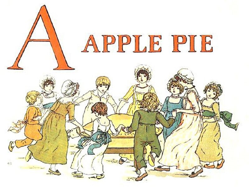 Children Around Apple Pie