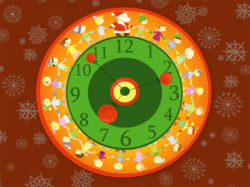 Children Around Clock