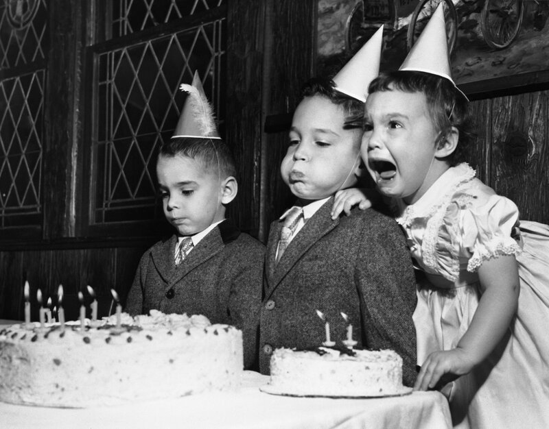 Children at a birthday party