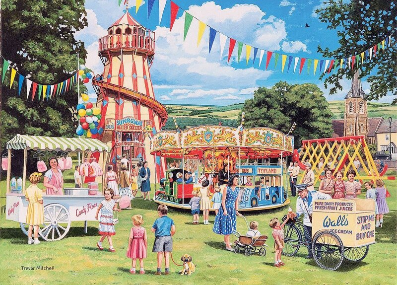 Children at a Fair — Green