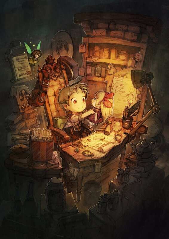 children at a workshop desk