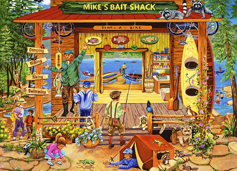 Children at Bait Shop