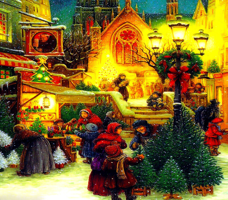 Children at Christmas Market