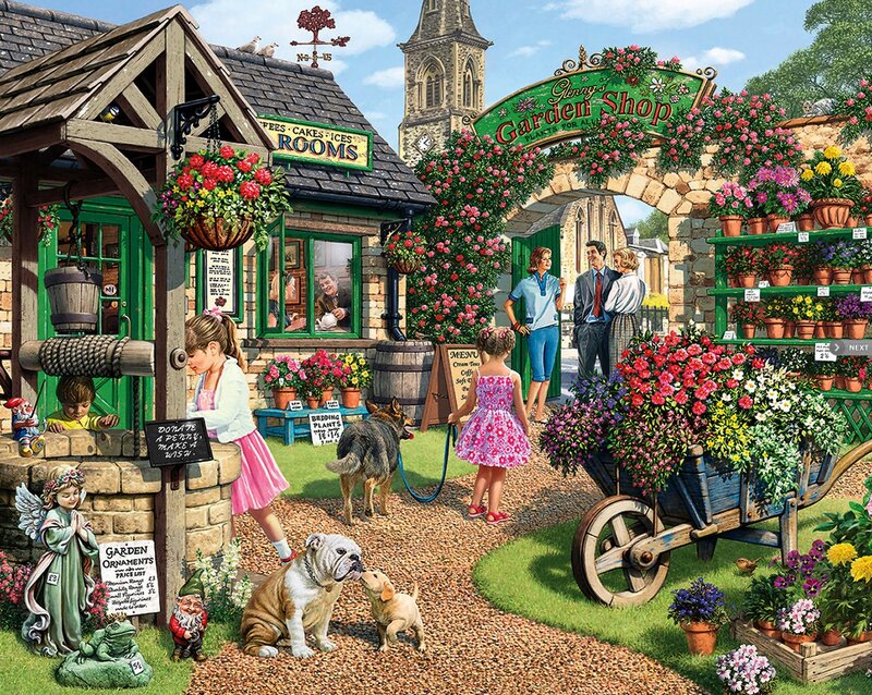 Children at Garden Shop