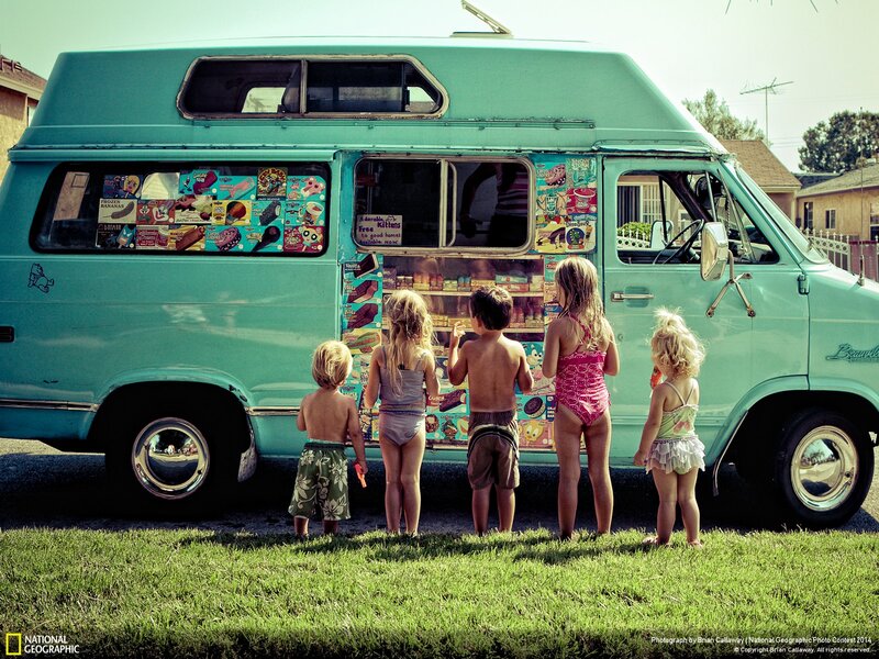 Children at Ice Cream Truck
