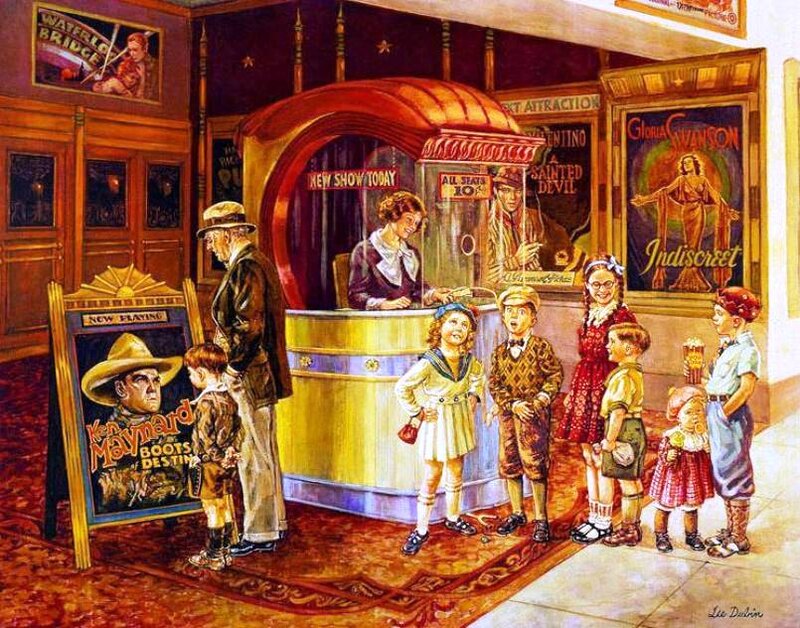 Children at Movie Theater