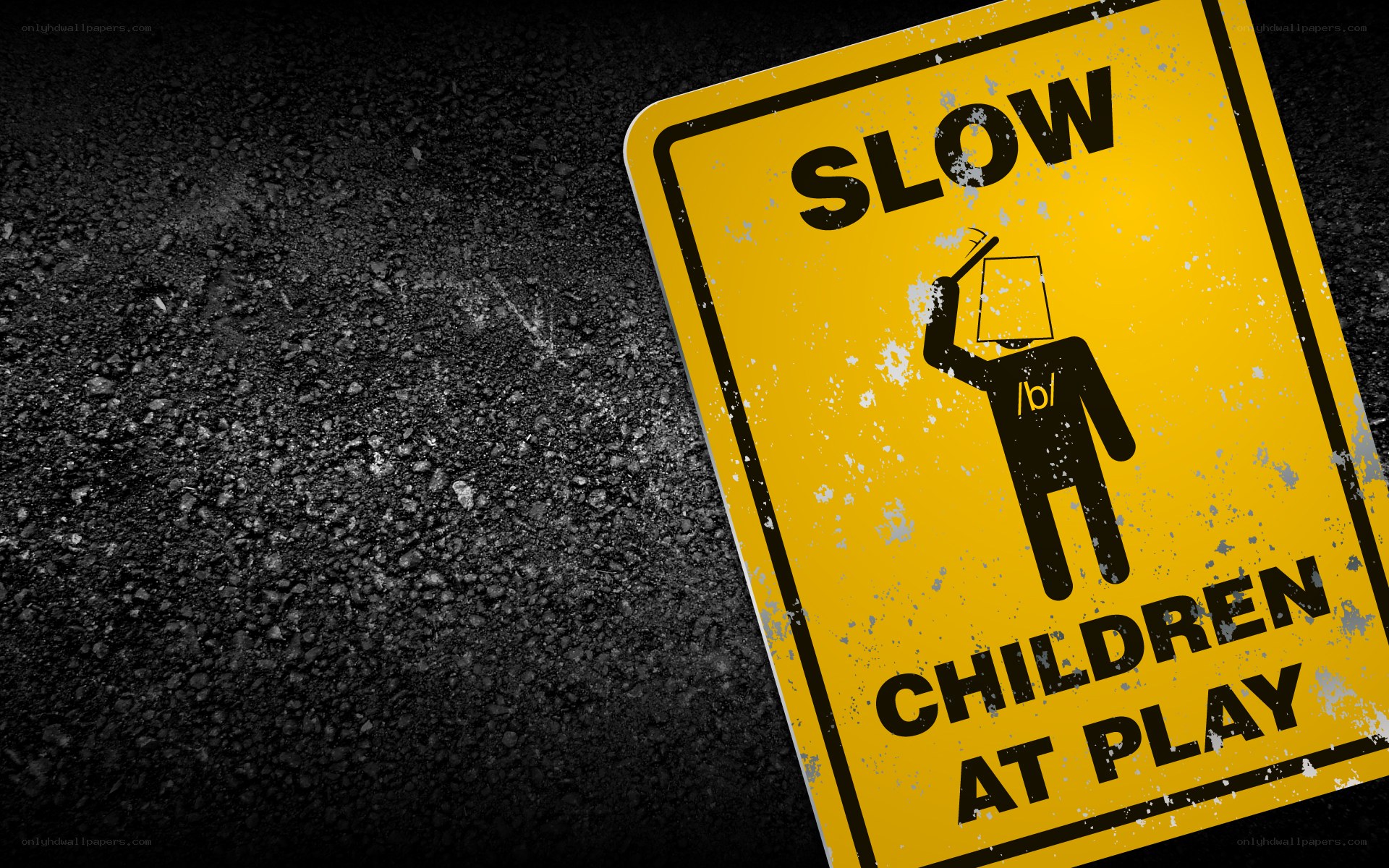Children at play sign