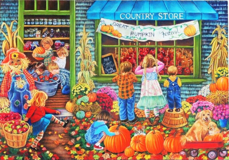 Children at Pumpkin Festival