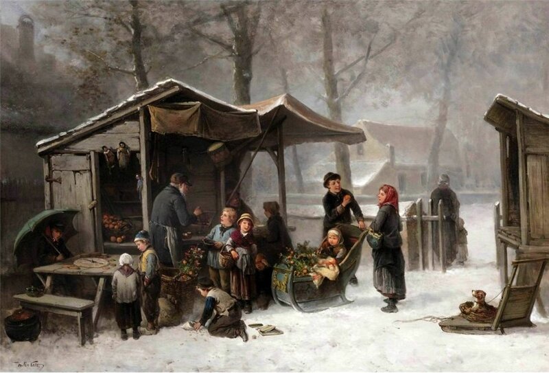 Children at Snow Market