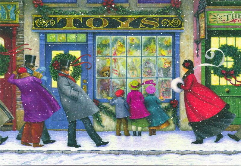 Children at Toy Store Window