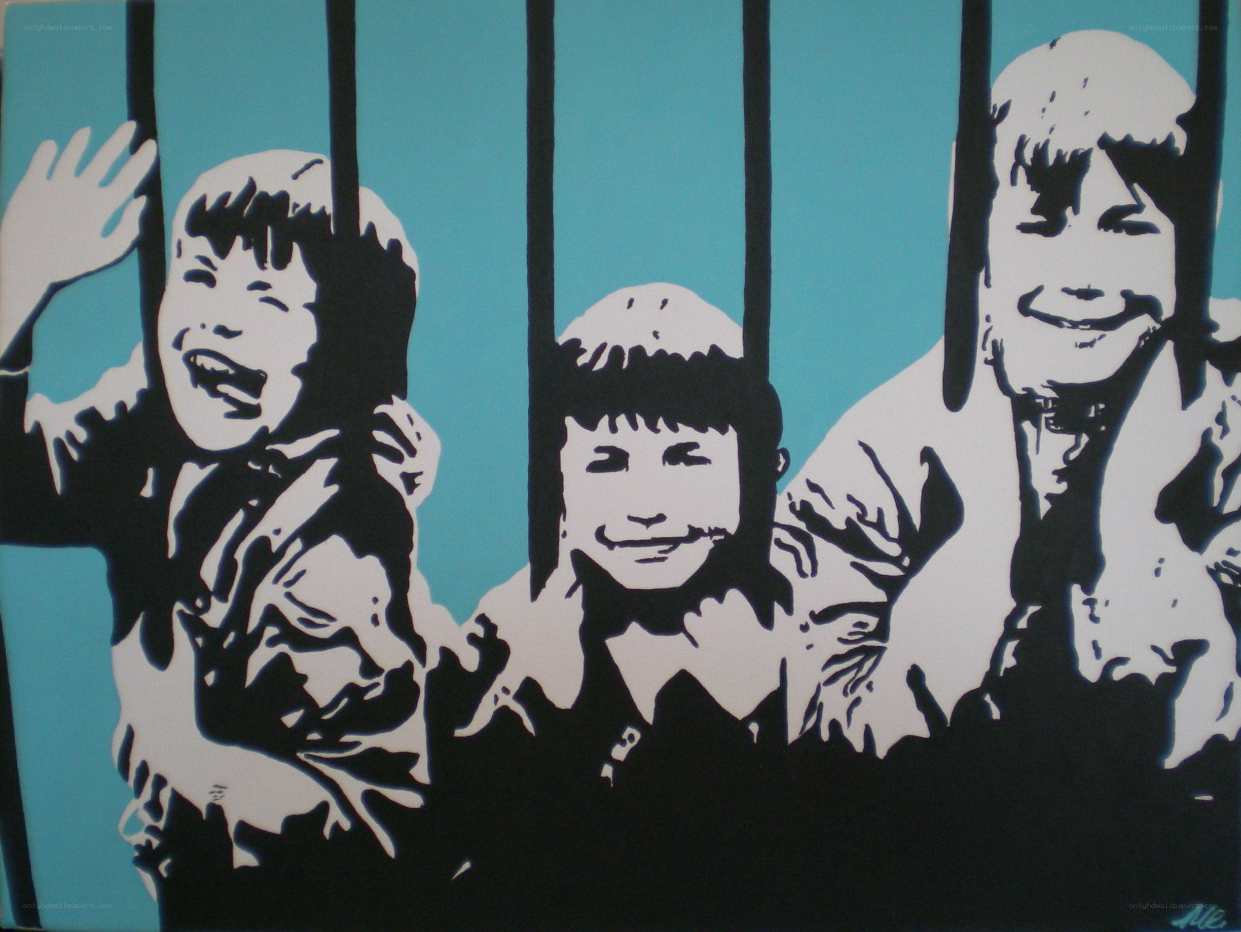 Children Behind Bars Art