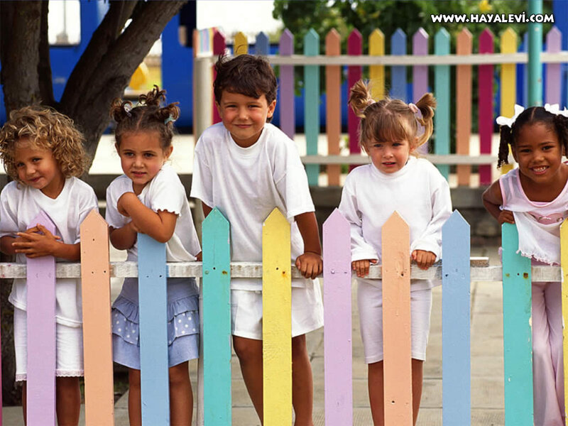 Children Behind Fence