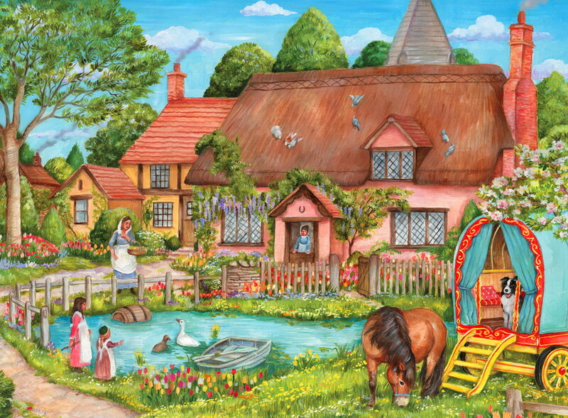 Children by Pond