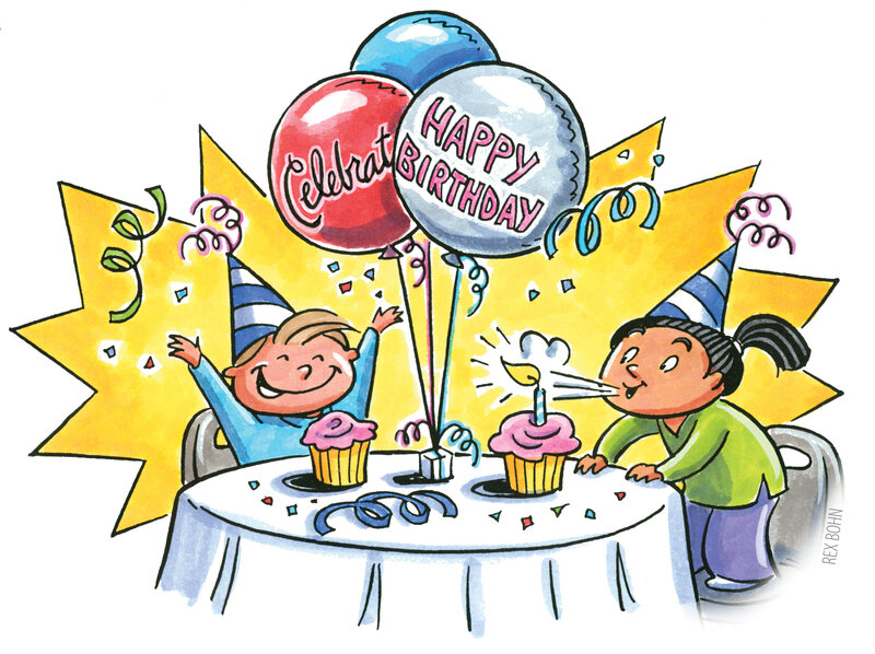 Children celebrating birthday