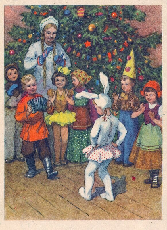Children celebrating Christmas