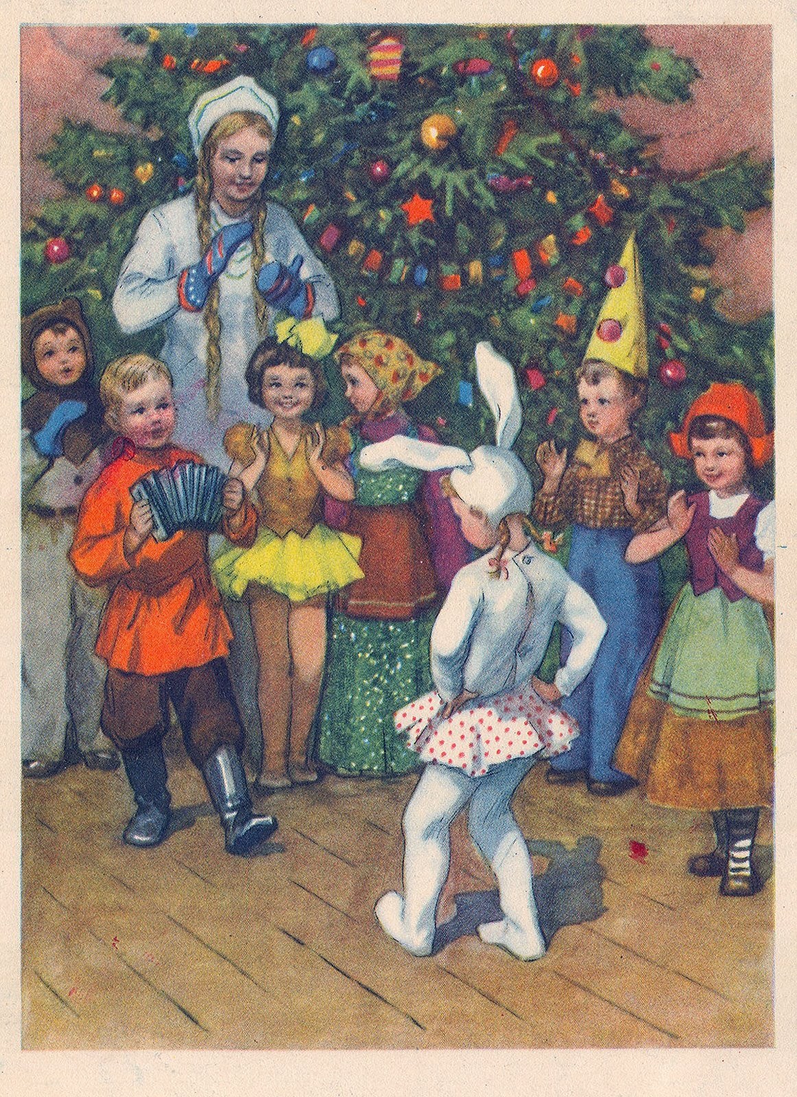 Children celebrating Christmas