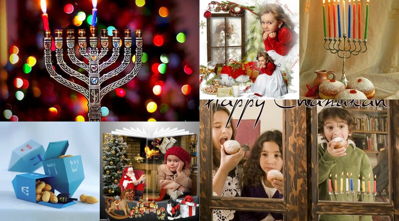 Children Celebrating Hanukkah
