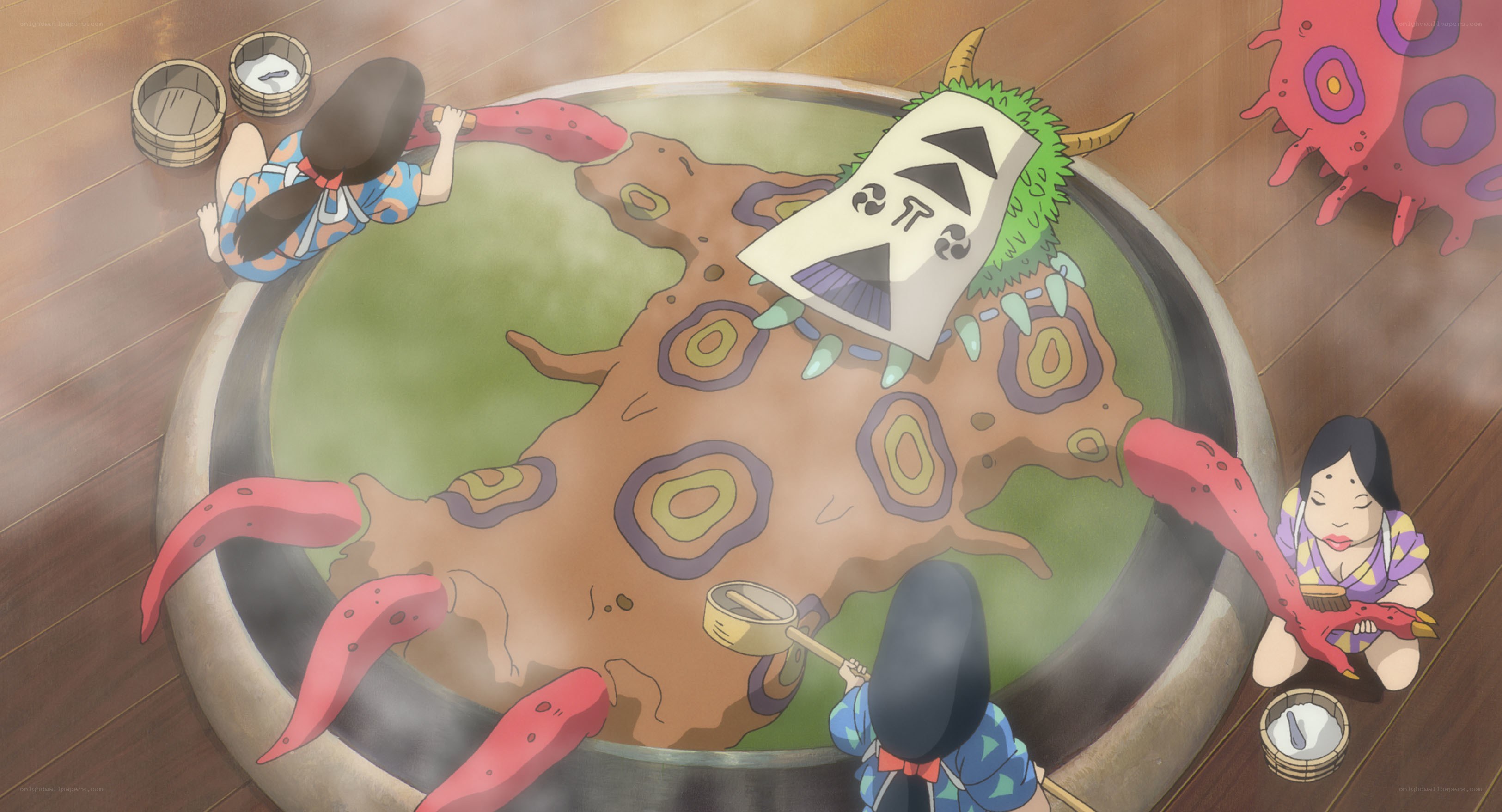 children cooking a monster