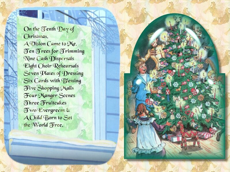 Children Decorating a Christmas Tree