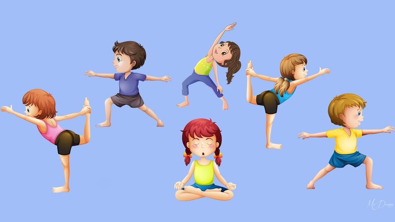 Children Doing Yoga Poses