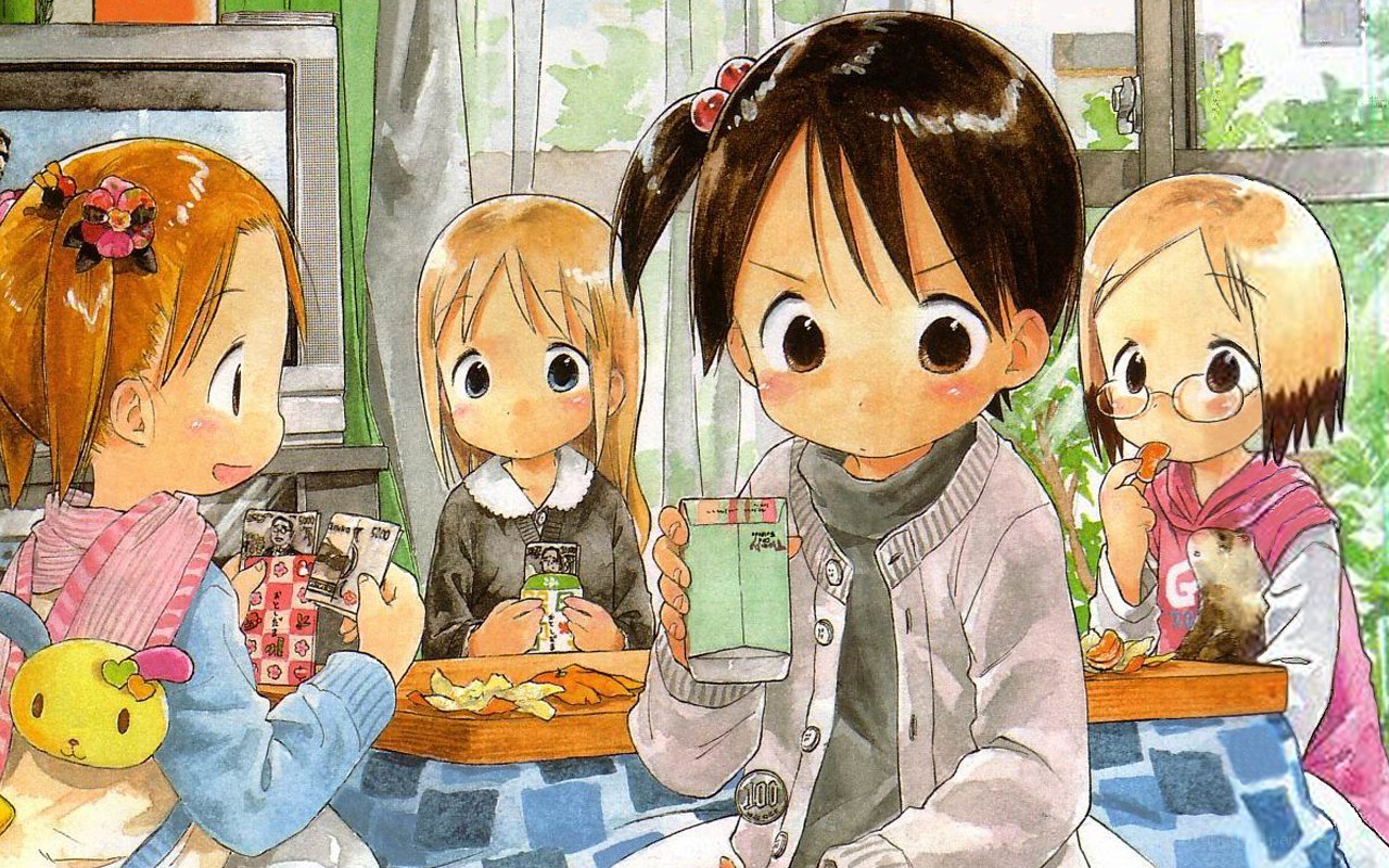 children eating snacks together