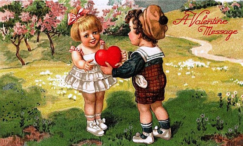 Children Exchanging Heart
