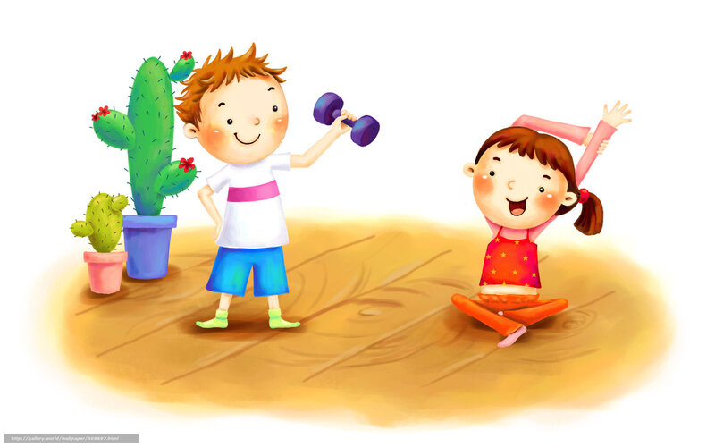 Children Exercising